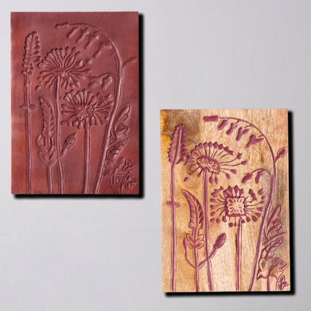 Dreamy Dandelion Wall Plate Set of 2